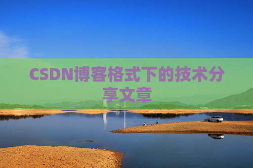CSDN博客格式下的技术分享文章